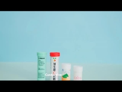 Άδειος σωλήνας για συσκευασία δισκίων τροφίμων PP 29 mm OD και 99 mm ύψος με αποξηρατικό