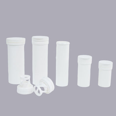 Custom 84mm 92mm 99mm 96mm 133mm 144mm PP Collar White Empty Effervescent Tube with Cover