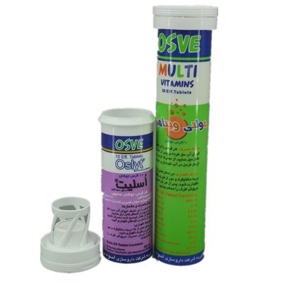 PP Plastic Spring Cover Capsule Storage Tubes for Vitamin C Effervescent Tablets