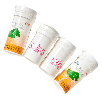 Custom White Straight Effervescent Tablets Packaging Tube for Vitamin C Professional