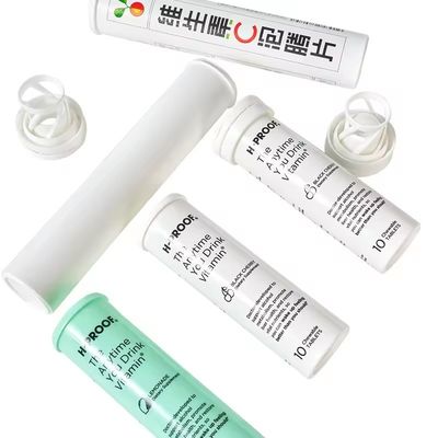 PP Collar Biodegradable Effervescent Tablet Tube Bottle for Vitamin C Medical Pills