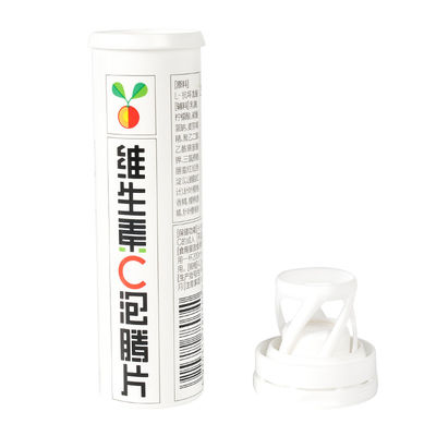 Food Grade PP Customized Printing Effervescent Tablet Tube for Vitamin C Packaging
