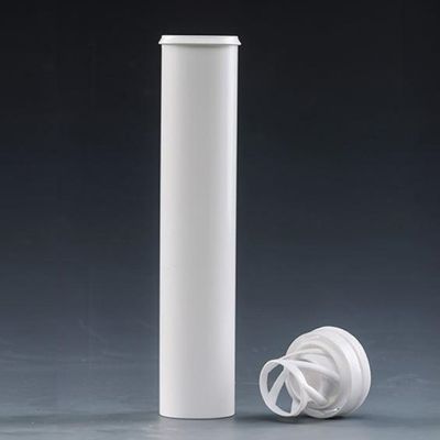 Customize Plastic Effervescent Tablet Tubes with Desiccant Cover and Customized Color