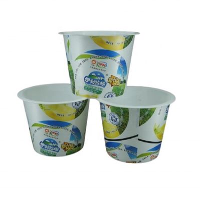 Προσαρμοσμένο Logo Cup 2023 Supply Food Grade Pp πλαστικό φλιτζάνι για παγωτό και γιαούρτι