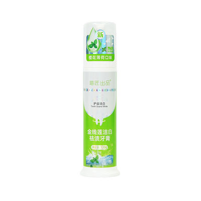 Ιδιωτική ετικέτα NatureTeeth Λευκαντική οδοντόκρεμα αφρού με γεύση μέντας Φυτικά συστατικά