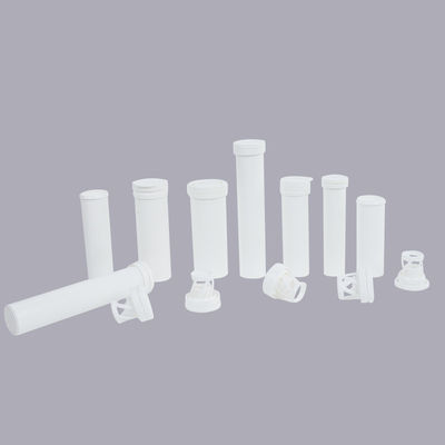 Custom 84mm 92mm 99mm 96mm 133mm 144mm PP Collar White Empty Effervescent Tube with Cover