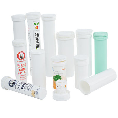 PP Medicine Pill Bottles Case Custom Long Empty Vitamin C Effervescent Tablet Tube